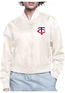 Starter Minnesota Twins Womens White Circe Logo Medium Weight Jacket