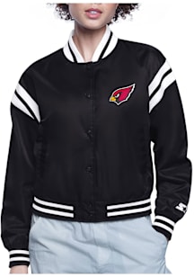 Starter Arizona Cardinals Womens Black Circe Logo Medium Weight Jacket