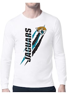 Starter Jacksonville Jaguars White Color Scratch Long Sleeve T Shirt