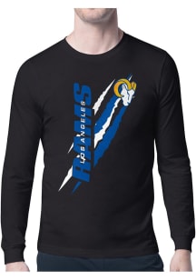 Starter Los Angeles Rams Black Color Scratch Long Sleeve T Shirt