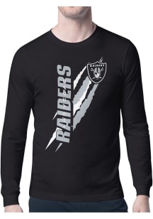 Starter Las Vegas Raiders Black Color Scratch Long Sleeve T Shirt