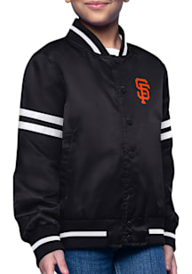 Starter San Francisco Giants Girls Black Circe Logo Medium Weight Jacket