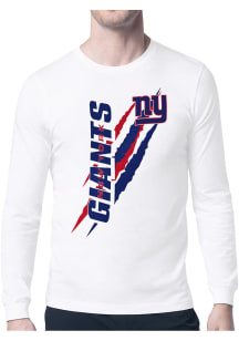 Starter New York Giants White Color Scratch Long Sleeve T Shirt