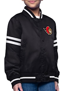 Starter Ottawa Senators Girls Black Circe Logo Medium Weight Jacket