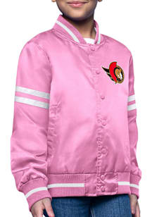 Starter Ottawa Senators Girls Pink Circe Logo Medium Weight Jacket