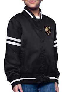 Starter Vegas Golden Knights Girls Black Circe Logo Medium Weight Jacket