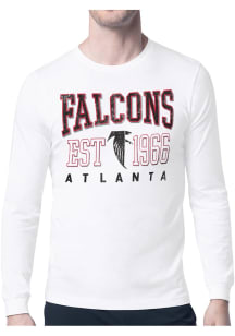 Starter Atlanta Falcons White Retro Long Sleeve T Shirt