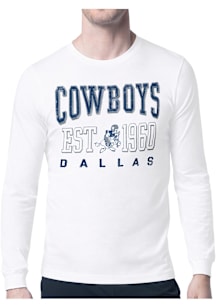 Starter Dallas Cowboys White Retro Long Sleeve T Shirt