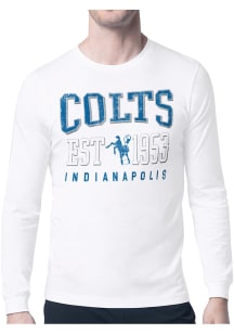 Starter Indianapolis Colts White Retro Long Sleeve T Shirt