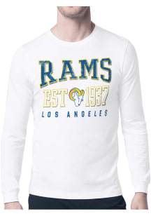 Starter Los Angeles Rams White Retro Long Sleeve T Shirt