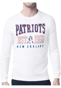 Starter New England Patriots White Retro Long Sleeve T Shirt