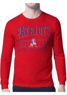 Starter New England Patriots Red Retro Long Sleeve T Shirt