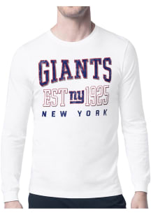 Starter New York Giants White Retro Long Sleeve T Shirt