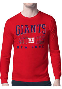 Starter New York Giants Red Retro Long Sleeve T Shirt
