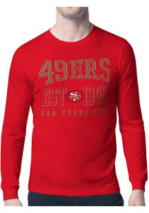 Starter San Francisco 49ers Red Retro Long Sleeve T Shirt