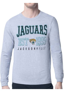 Starter Jacksonville Jaguars Grey Retro Long Sleeve T Shirt