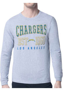 Starter Los Angeles Chargers Grey Retro Long Sleeve T Shirt