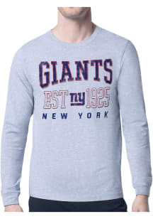 Starter New York Giants Grey Retro Long Sleeve T Shirt