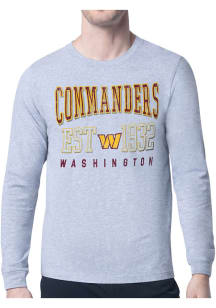 Starter Washington Commanders Grey Retro Long Sleeve T Shirt