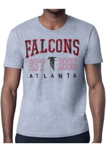 Starter Atlanta Falcons Grey Retro Short Sleeve T Shirt