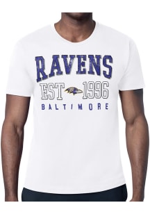 Starter Baltimore Ravens White Retro Short Sleeve T Shirt