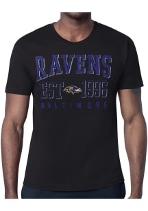 Starter Baltimore Ravens Black Retro Short Sleeve T Shirt