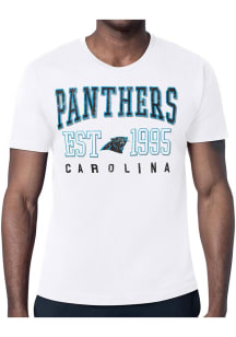 Starter Carolina Panthers White Retro Short Sleeve T Shirt