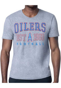 Starter Houston Oilers Grey Retro Short Sleeve T Shirt