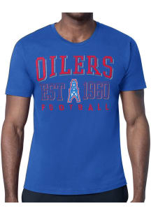 Starter Houston Oilers Blue Retro Short Sleeve T Shirt