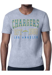 Starter Los Angeles Chargers Grey Retro Short Sleeve T Shirt