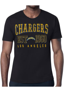 Starter Los Angeles Chargers Black Retro Short Sleeve T Shirt