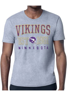 Starter Minnesota Vikings Grey Retro Short Sleeve T Shirt