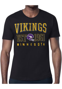 Starter Minnesota Vikings Black Retro Short Sleeve T Shirt