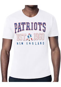 Starter New England Patriots White Retro Short Sleeve T Shirt