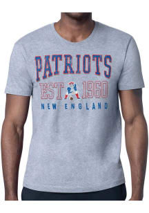 Starter New England Patriots Grey Retro Short Sleeve T Shirt