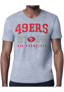 Starter San Francisco 49ers Grey Retro Short Sleeve T Shirt