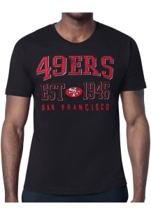 Starter San Francisco 49ers Black Retro Short Sleeve T Shirt