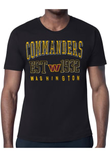 Starter Washington Commanders Black Retro Short Sleeve T Shirt