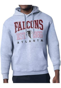 Starter Atlanta Falcons Mens Grey Retro Long Sleeve Hoodie