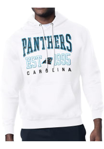 Starter Carolina Panthers Mens White Retro Long Sleeve Hoodie