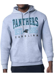 Starter Carolina Panthers Mens Grey Retro Long Sleeve Hoodie