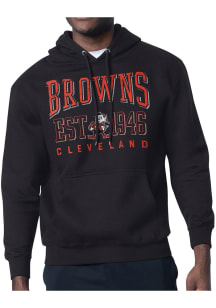 Starter Cleveland Browns Mens Black Retro Long Sleeve Hoodie