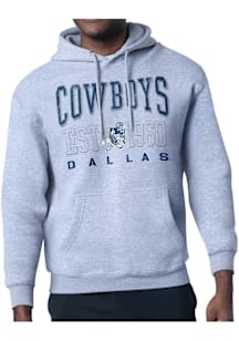 Starter Dallas Cowboys Mens Grey Retro Long Sleeve Hoodie