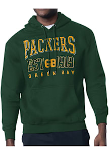 Starter Green Bay Packers Mens Green Retro Long Sleeve Hoodie