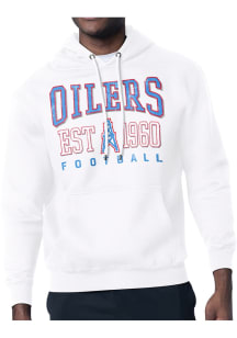 Starter Houston Oilers Mens White Retro Long Sleeve Hoodie