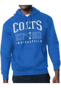 Starter Indianapolis Colts Mens Blue Retro Long Sleeve Hoodie