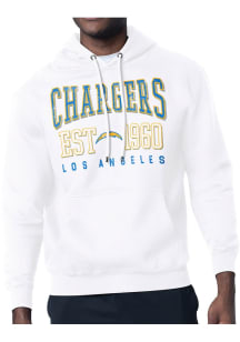 Starter Los Angeles Chargers Mens White Retro Long Sleeve Hoodie