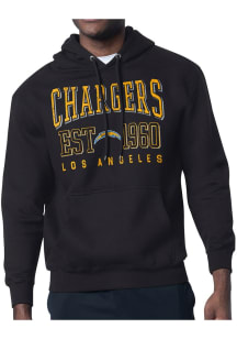 Starter Los Angeles Chargers Mens Black Retro Long Sleeve Hoodie