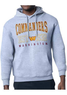 Starter Washington Commanders Mens Grey Retro Long Sleeve Hoodie