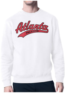 Starter Atlanta Falcons Mens White Tailsweep Long Sleeve Crew Sweatshirt